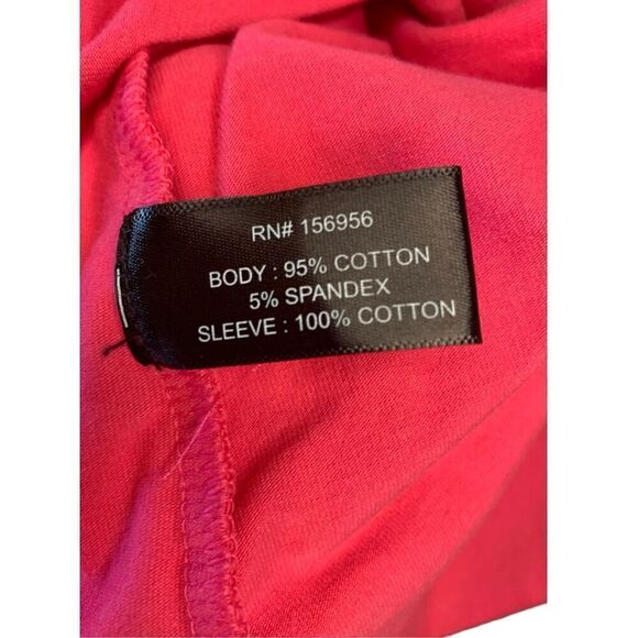 Boston Proper Poplin Puff Sleeve Surplice Top Small Pink - Picture 5 of 5